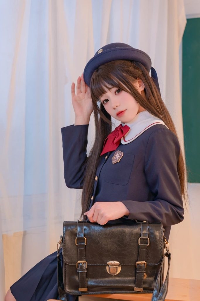 黏黏团子兔 咬一口兔娘ovoNO.053 兔娘入学式 写真原图