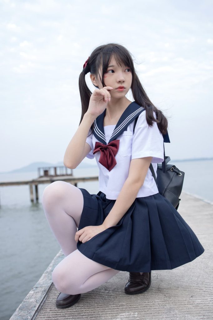 图片[4]-森萝财团 JKFUN系列 | JK制服 白丝黑丝 视频图集合辑